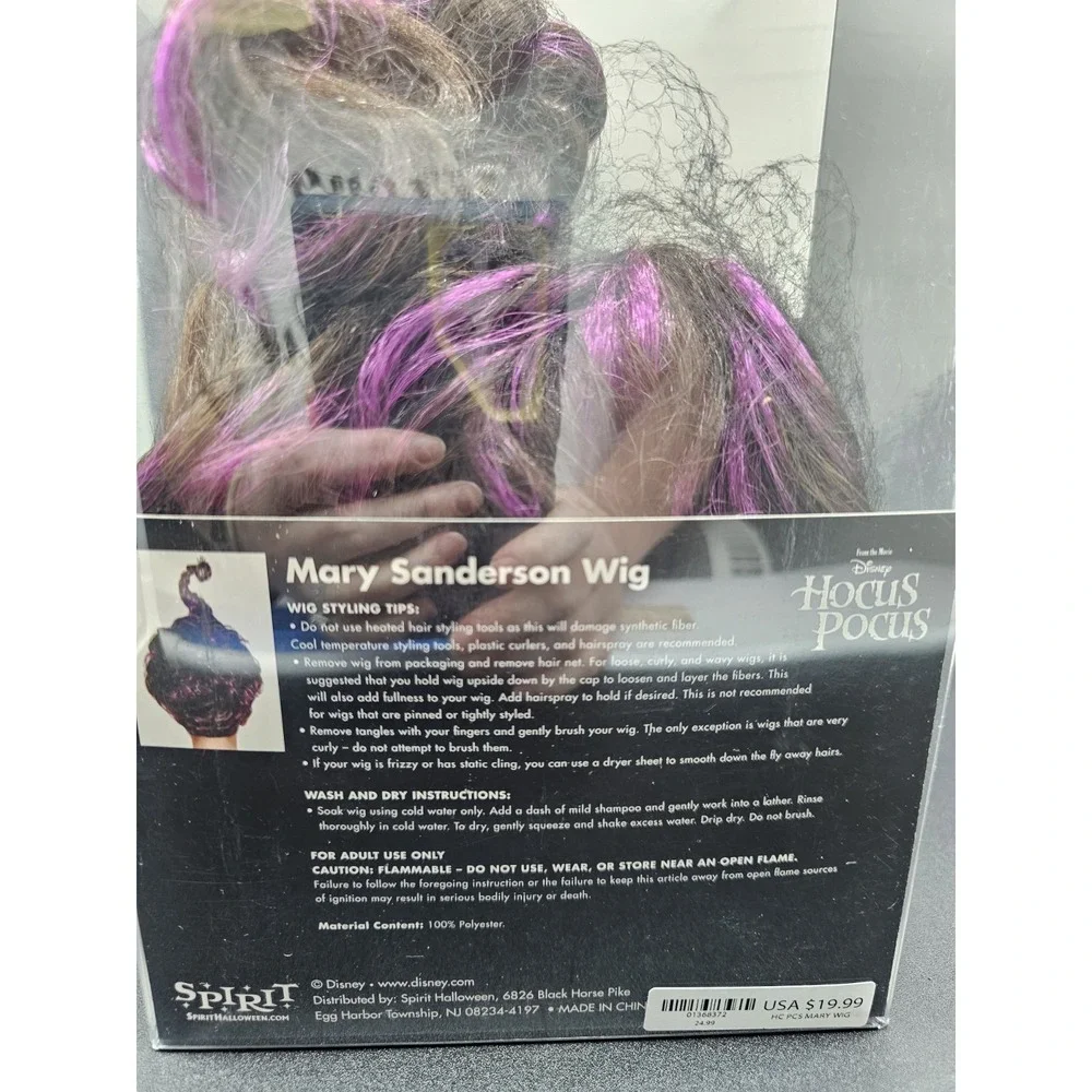 Disney's Hocus Pocus‎ Mary Sanderson Wig Halloween Costume Cosplay